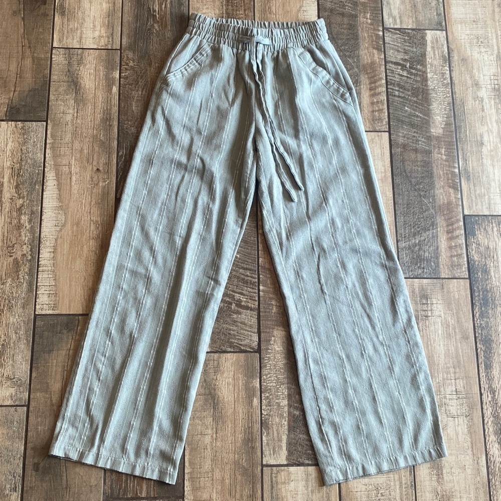 Sienna Sky light blue Striped Joggers - Picture 2 of 11